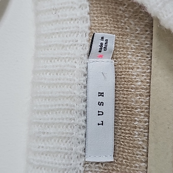 5/25 ❤️ Lush Tiger Stripe Pullover Cardigan Sweater New Without Tags - Picture 4 of 6